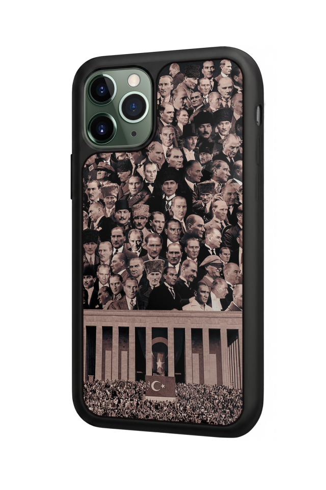 iPhone 11 Pro Uyumlu Mustafa Kemal Ataturk Tasarımlı Glossy Premium Kılıf