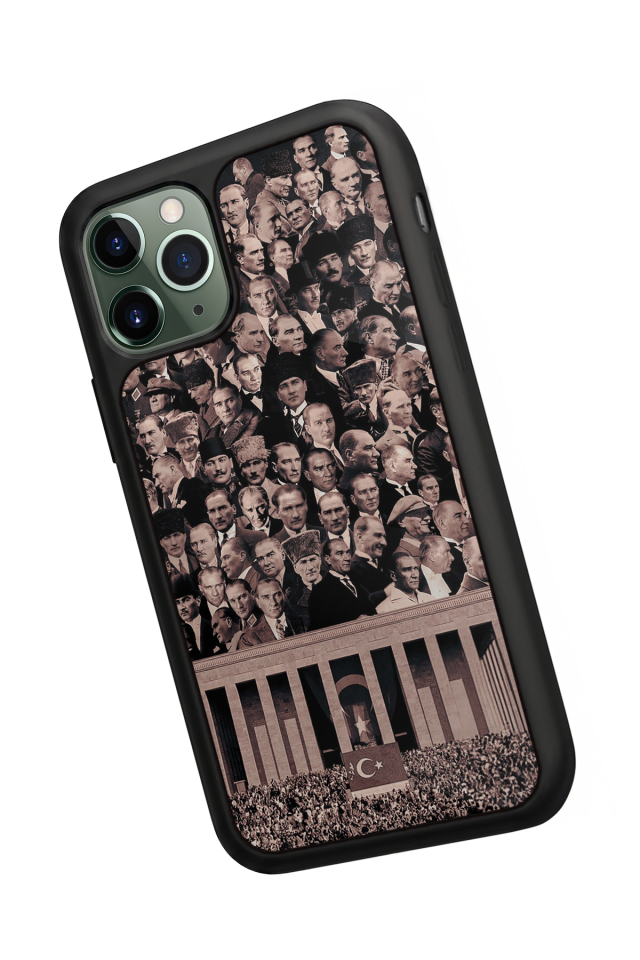 iPhone 11 Pro Uyumlu Mustafa Kemal Ataturk Tasarımlı Glossy Premium Kılıf