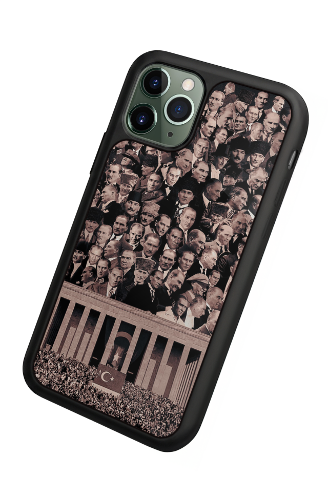 iPhone 11 Pro Uyumlu Mustafa Kemal Ataturk Tasarımlı Glossy Premium Kılıf