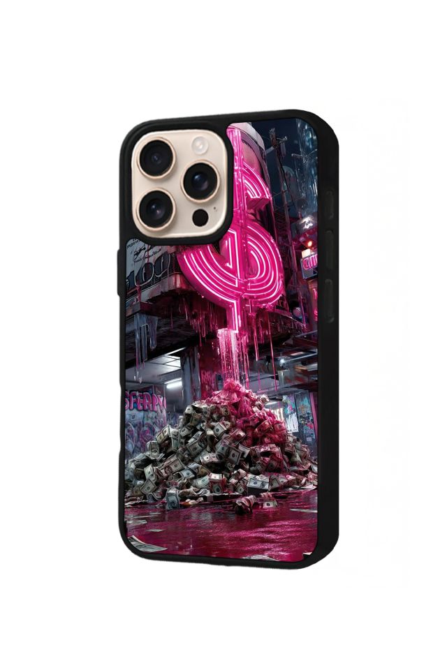 iPhone 15 Pro Max Uyumlu Para Tasarımlı Glossy Premium Kılıf