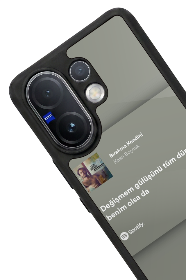 Vivo V60 Uyumlu Sarki Sozleri Tasarımlı Glossy Premium Kılıf