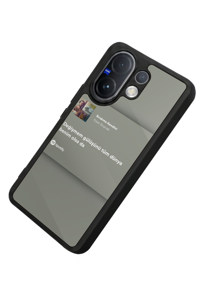 Vivo V60 Uyumlu Sarki Sozleri Tasarımlı Glossy Premium Kılıf