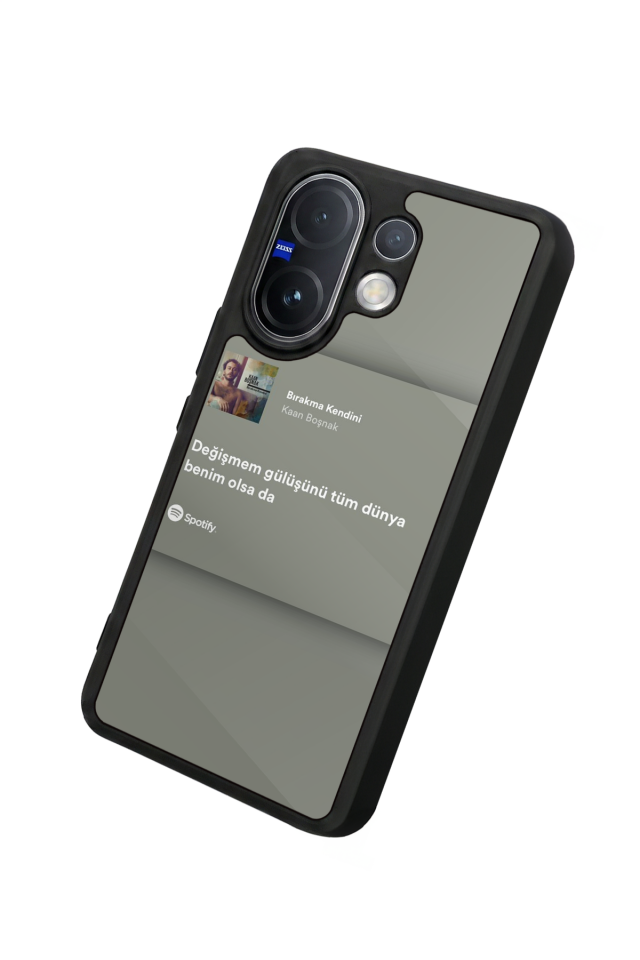 Vivo V60 Uyumlu Sarki Sozleri Tasarımlı Glossy Premium Kılıf