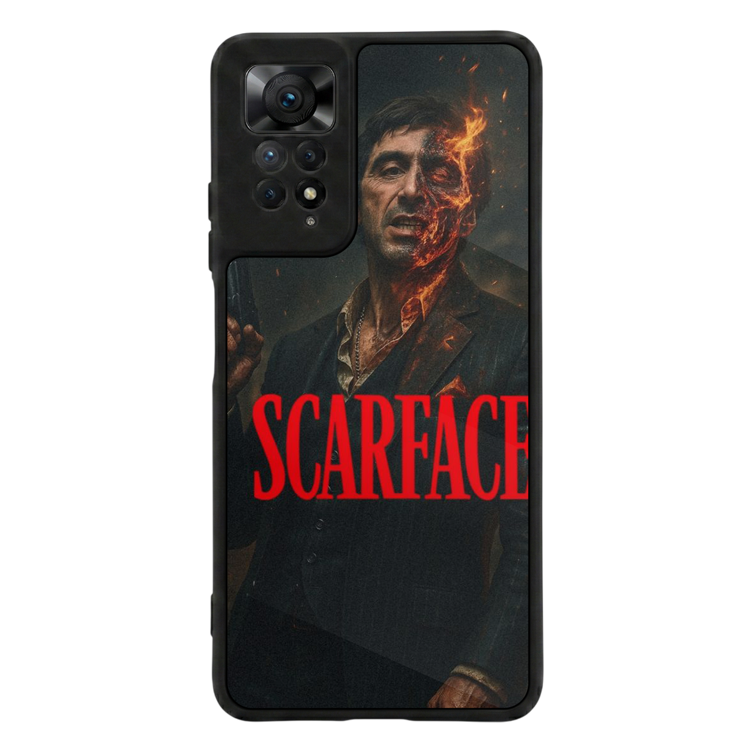 Xiaomi Redmi Note 11 Pro Uyumlu Scarface Tasarımlı Glossy Premium Kılıf