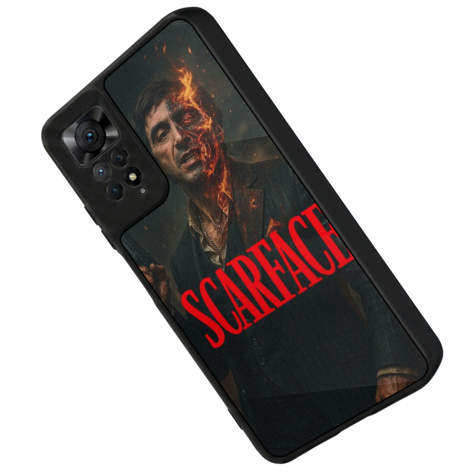 Xiaomi Redmi Note 11 Pro Uyumlu Scarface Tasarımlı Glossy Premium Kılıf