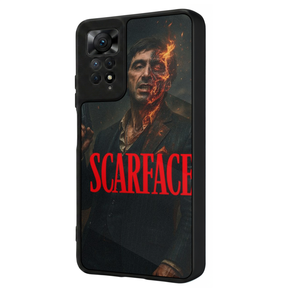 Xiaomi Redmi Note 11 Pro Uyumlu Scarface Tasarımlı Glossy Premium Kılıf