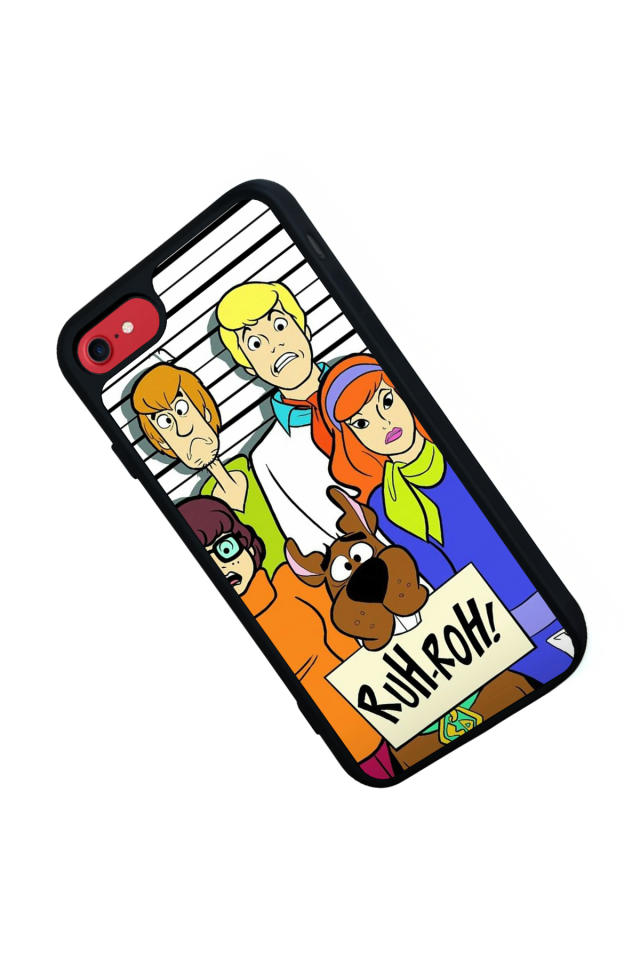 iPhone SE Uyumlu Scooby Doo Tasarımlı Glossy Premium Kılıf