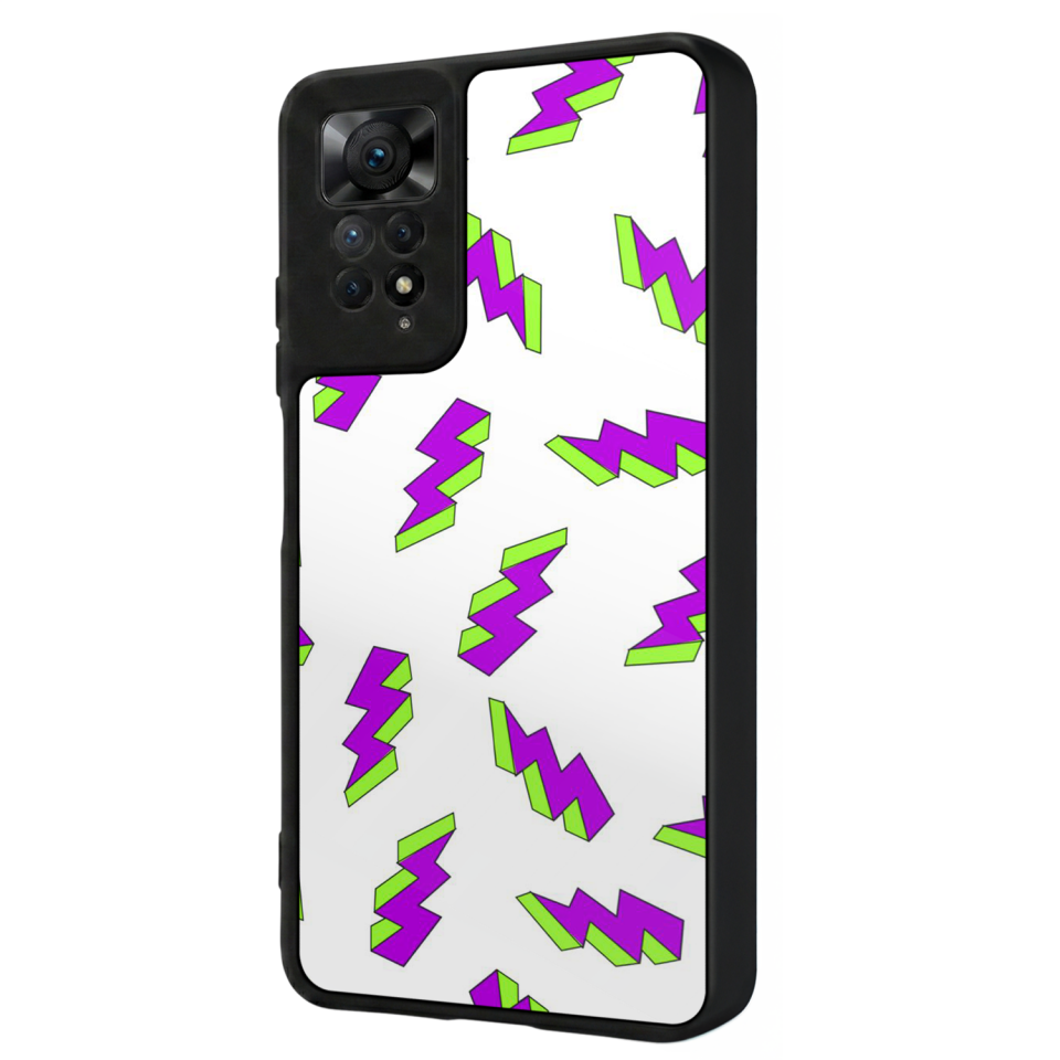 Xiaomi Redmi Note 11 Pro Uyumlu Simsek Tasarımlı Glossy Premium Kılıf