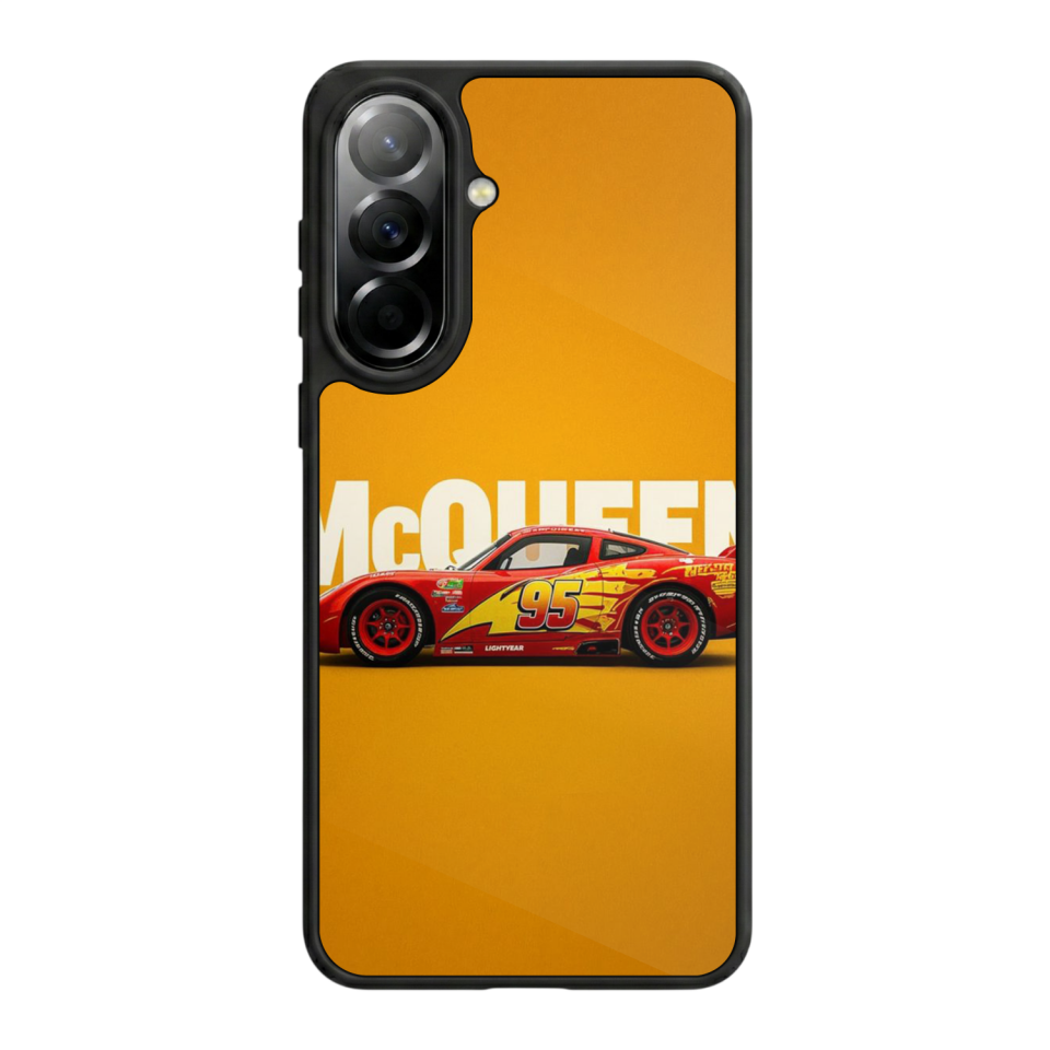 Samsung Galaxy A57 Uyumlu Şimsek McQueen Tasarımlı Glossy Premium Kılıf