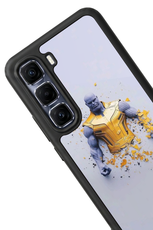 Infinix Hot 60 Pro Plus Uyumlu Thanos Tasarımlı Glossy Premium Kılıf