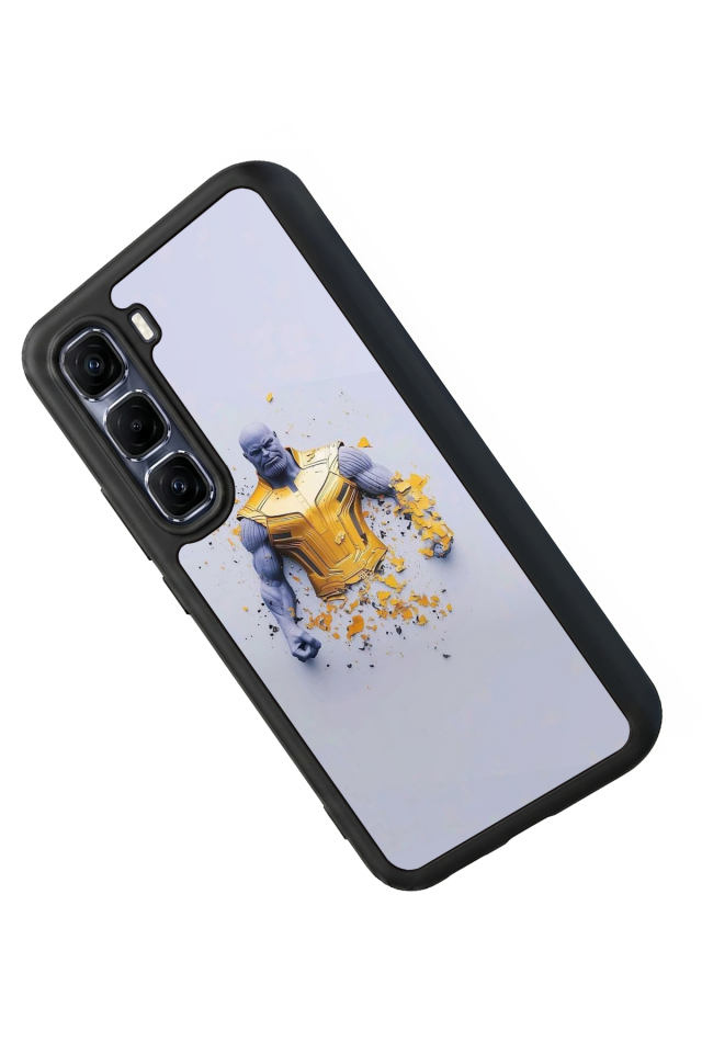Infinix Hot 60 Pro Plus Uyumlu Thanos Tasarımlı Glossy Premium Kılıf