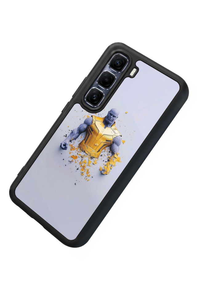 Infinix Hot 60 Pro Plus Uyumlu Thanos Tasarımlı Glossy Premium Kılıf