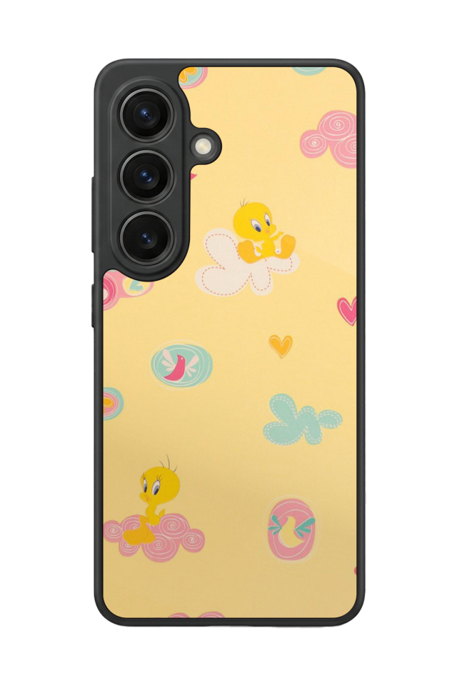 Samsung Galaxy S26 Uyumlu Tweety Tasarımlı Glossy Premium Kılıf