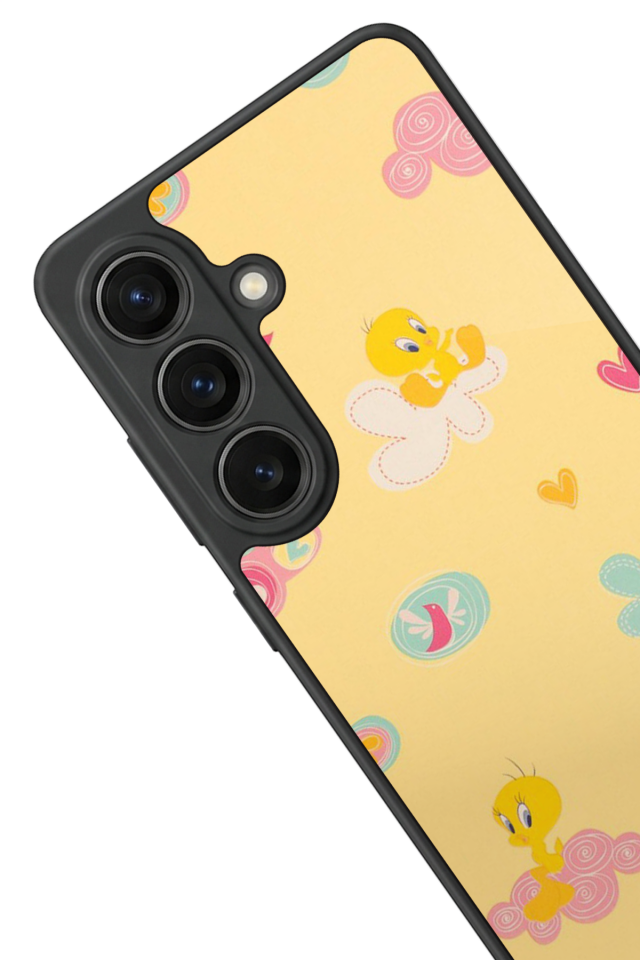 Samsung Galaxy S26 Uyumlu Tweety Tasarımlı Glossy Premium Kılıf