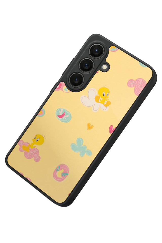 Samsung Galaxy S26 Uyumlu Tweety Tasarımlı Glossy Premium Kılıf