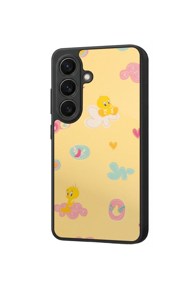 Samsung Galaxy S26 Uyumlu Tweety Tasarımlı Glossy Premium Kılıf