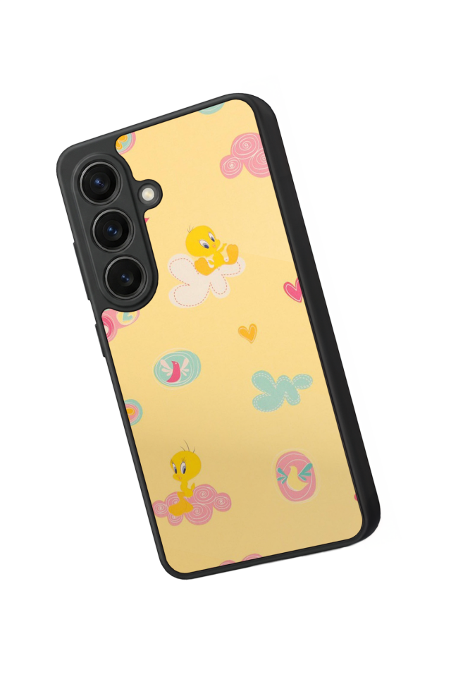 Samsung Galaxy S26 Uyumlu Tweety Tasarımlı Glossy Premium Kılıf