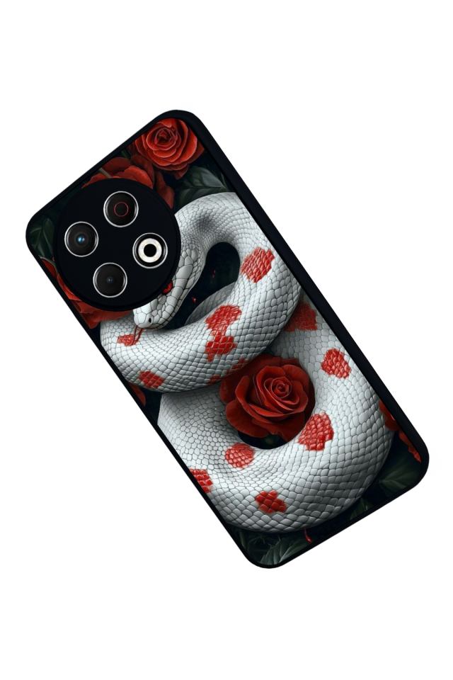 Tecno Spark 30 Pro Uyumlu Yılan Tasarımlı Glossy Premium Kılıf