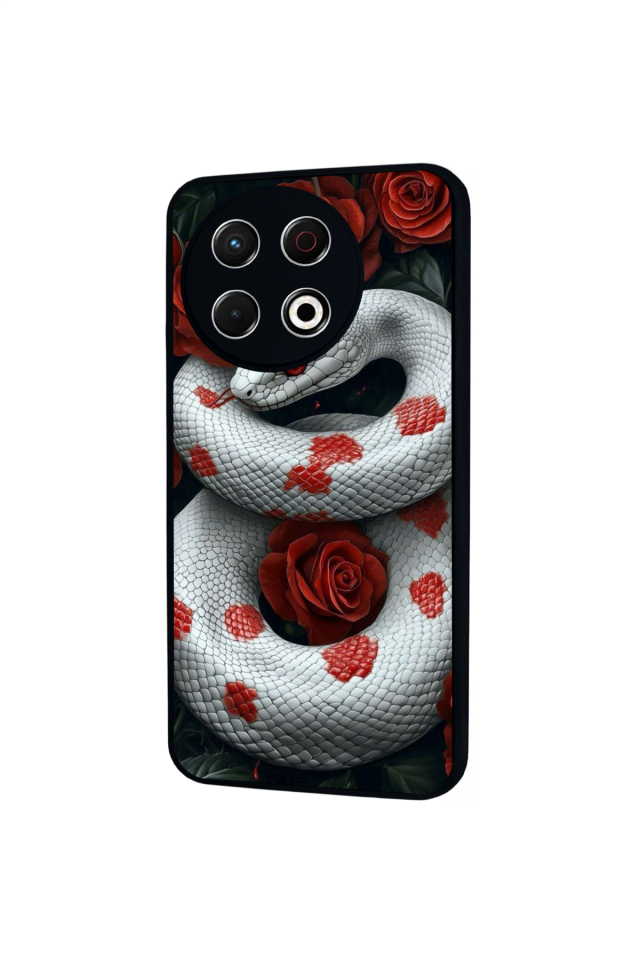 Tecno Spark 30 Pro Uyumlu Yılan Tasarımlı Glossy Premium Kılıf