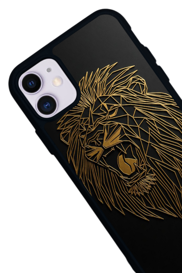 iPhone 11 Uyumlu Aslan Tasarımlı Glossy Premium Kılıf