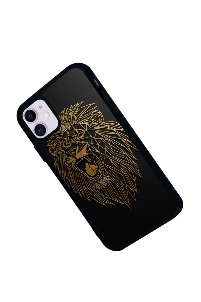 iPhone 11 Uyumlu Aslan Tasarımlı Glossy Premium Kılıf