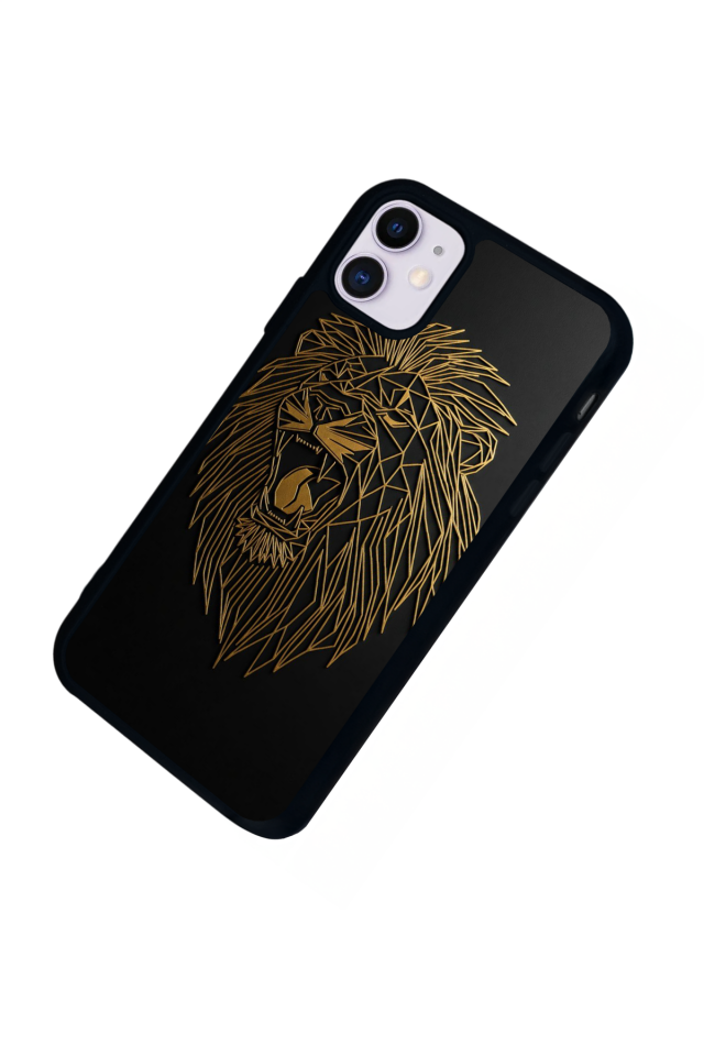 iPhone 11 Uyumlu Aslan Tasarımlı Glossy Premium Kılıf