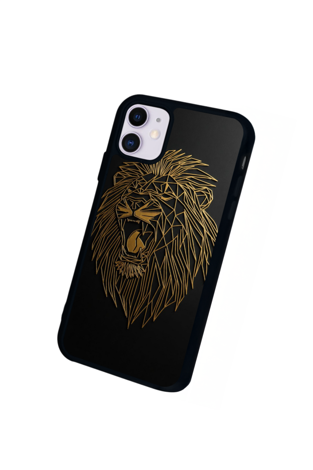 iPhone 11 Uyumlu Aslan Tasarımlı Glossy Premium Kılıf