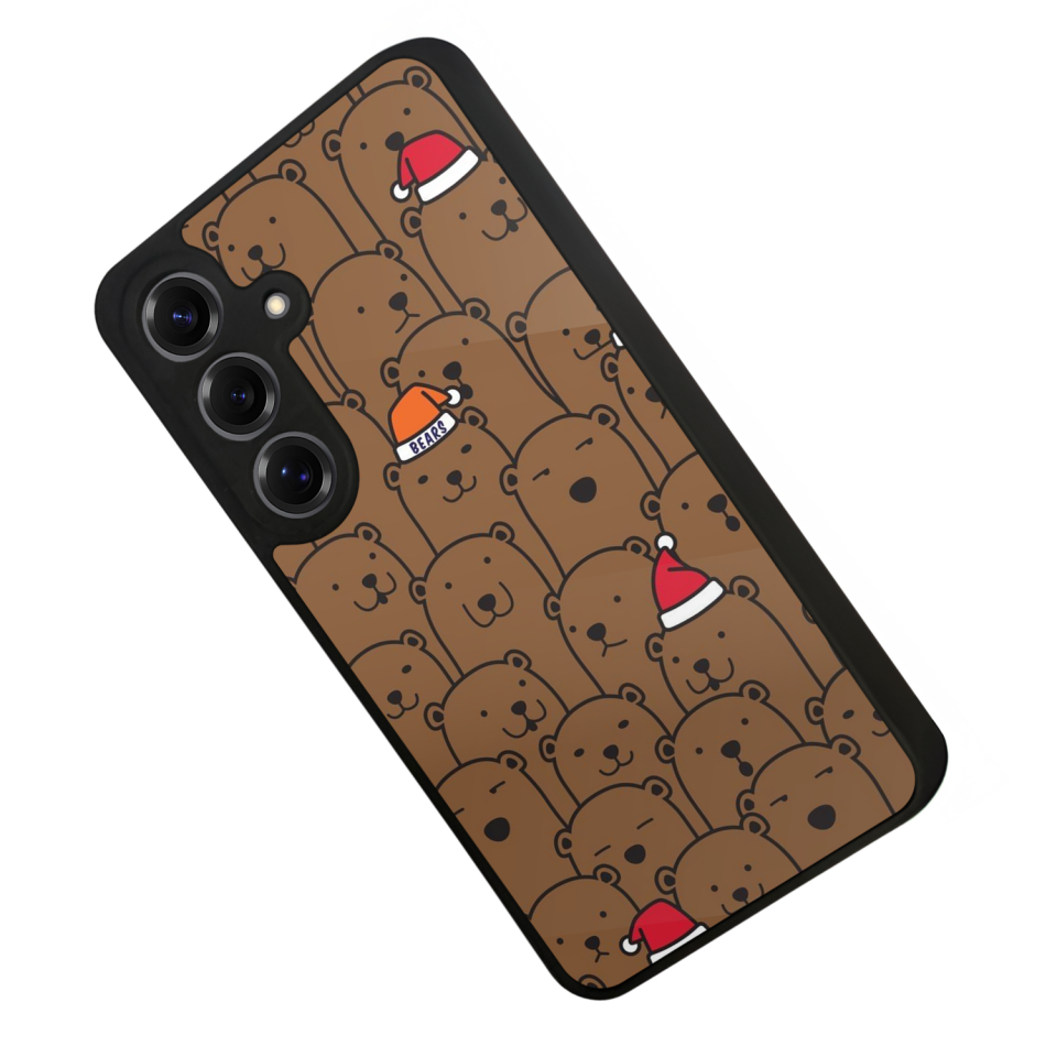 Samsung Galaxy S25 Uyumlu Ayı Tasarımlı Glossy Premium Kılıf