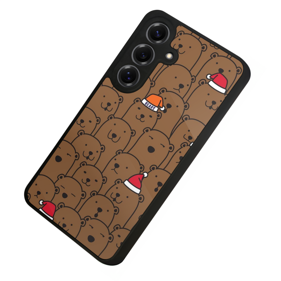 Samsung Galaxy S25 Uyumlu Ayı Tasarımlı Glossy Premium Kılıf