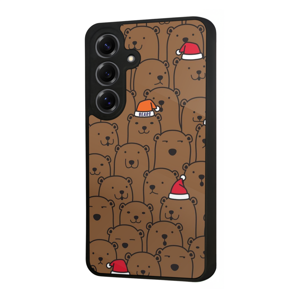 Samsung Galaxy S25 Uyumlu Ayı Tasarımlı Glossy Premium Kılıf