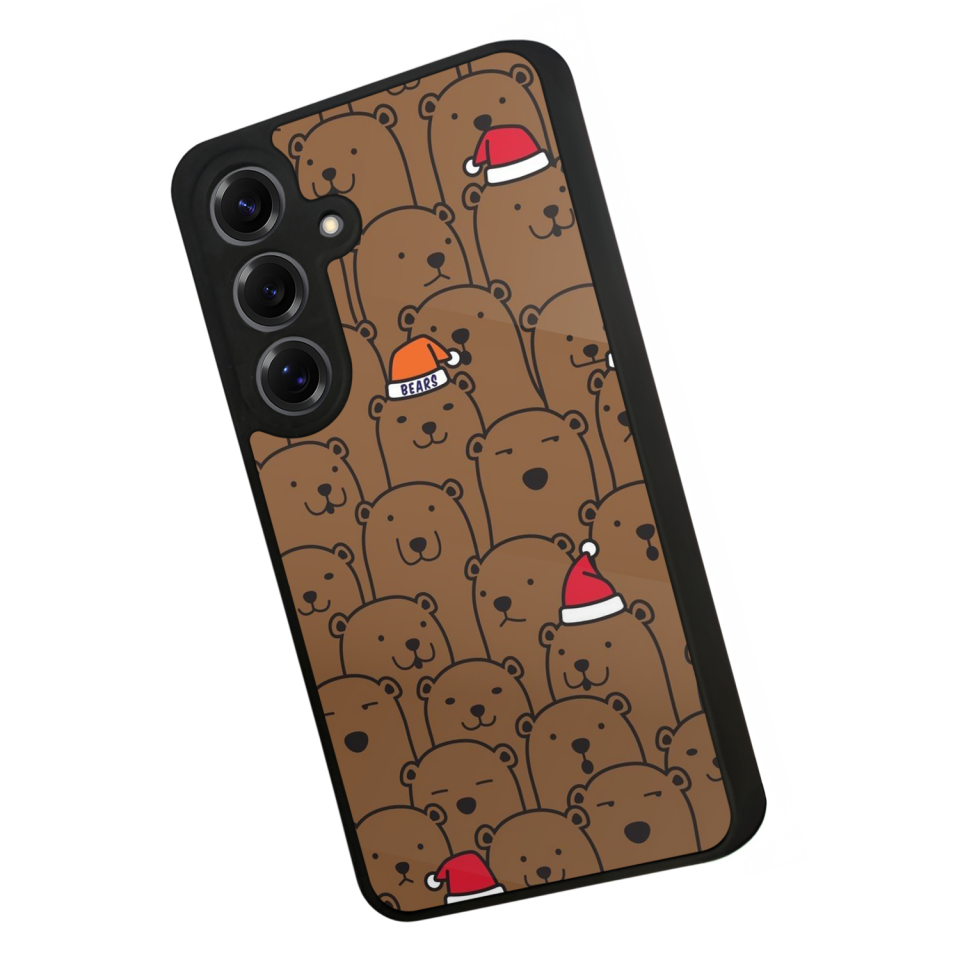 Samsung Galaxy S25 Uyumlu Ayı Tasarımlı Glossy Premium Kılıf