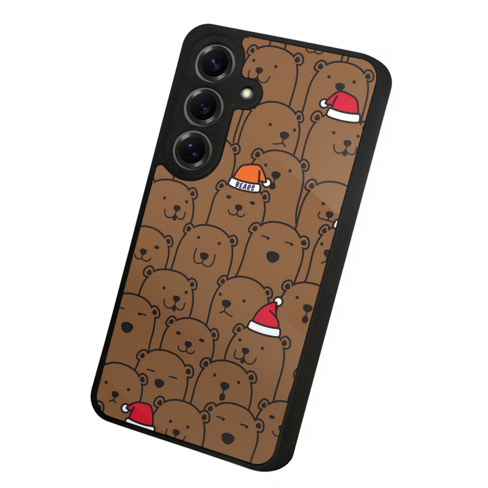 Samsung Galaxy S25 Uyumlu Ayı Tasarımlı Glossy Premium Kılıf