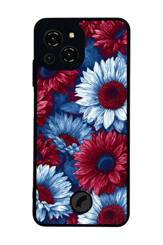 Reeder S23 Pro Max Uyumlu Cicek Tasarımlı Glossy Premium Kılıf