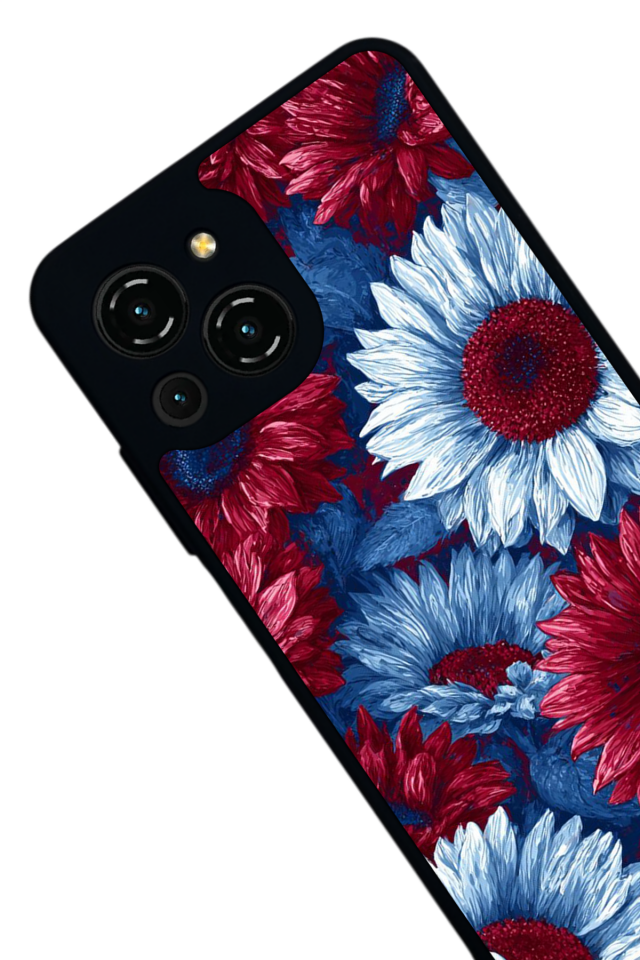 Reeder S23 Pro Max Uyumlu Cicek Tasarımlı Glossy Premium Kılıf