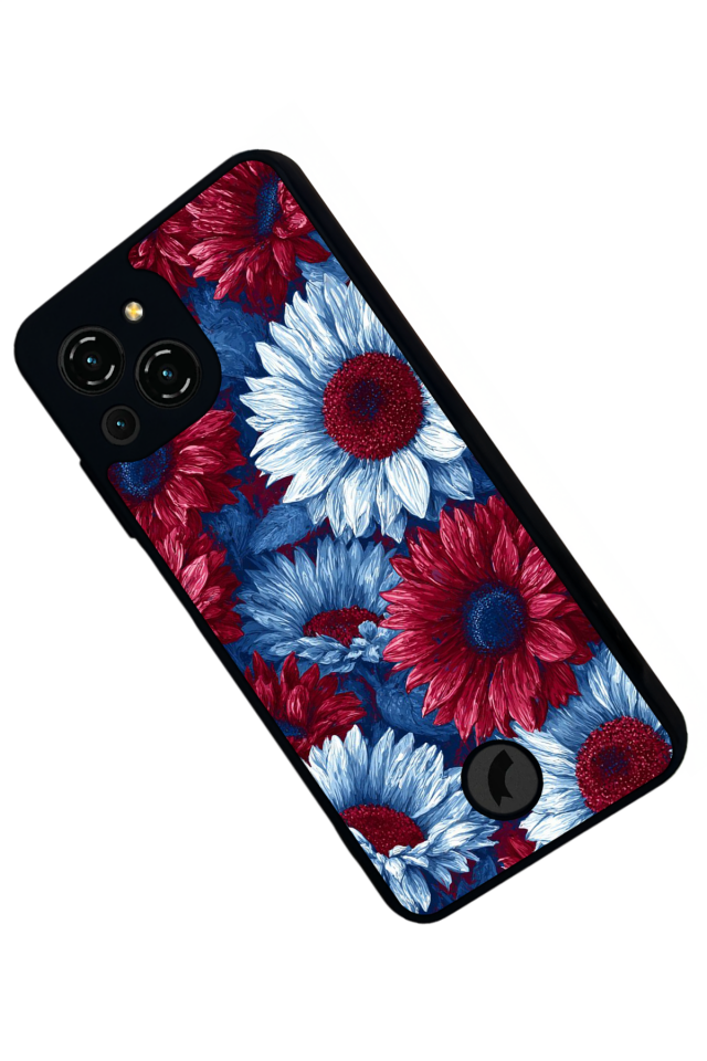 Reeder S23 Pro Max Uyumlu Cicek Tasarımlı Glossy Premium Kılıf