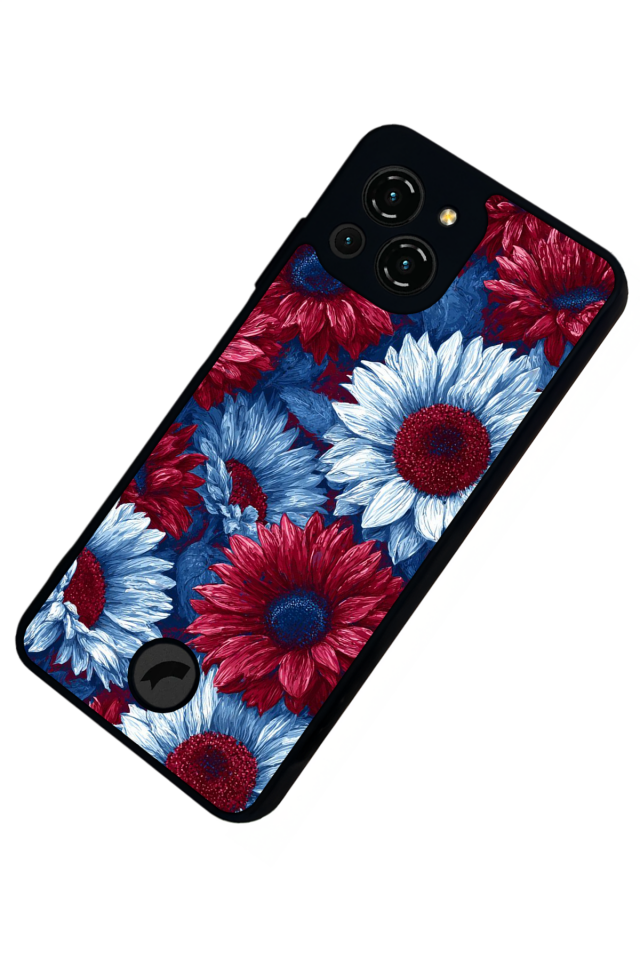 Reeder S23 Pro Max Uyumlu Cicek Tasarımlı Glossy Premium Kılıf