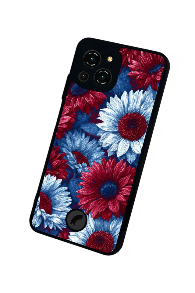 Reeder S23 Pro Max Uyumlu Cicek Tasarımlı Glossy Premium Kılıf