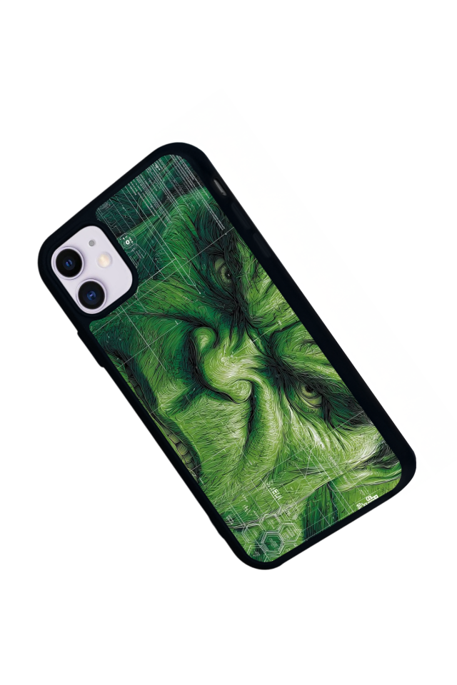iPhone 11 Uyumlu Hulk Tasarımlı Glossy Premium Kılıf
