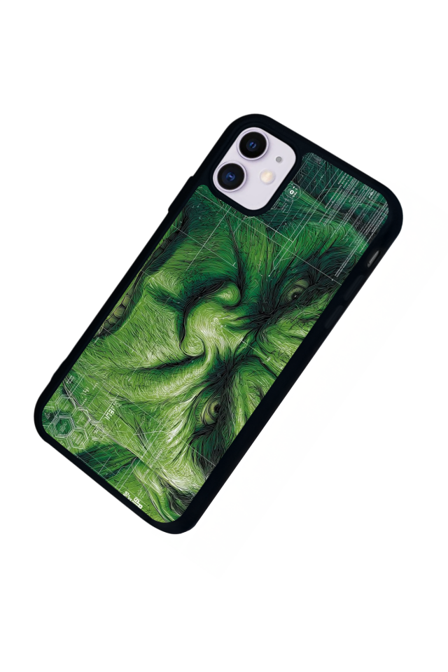 iPhone 11 Uyumlu Hulk Tasarımlı Glossy Premium Kılıf