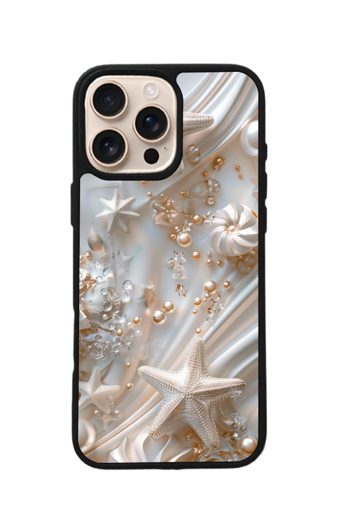 iPhone 14 Pro Max Uyumlu  İnci Tasarımlı Glossy Premium Kılıf