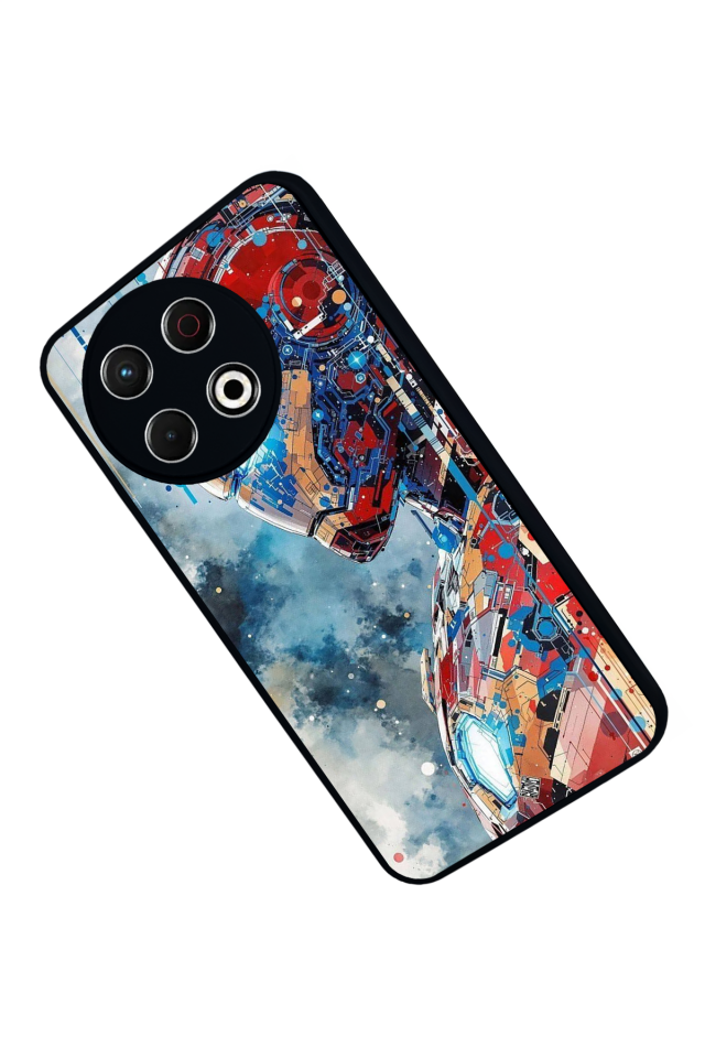 Tecno Spark 30 Pro Uyumlu Iron Man ( Demir Adam ) Tasarımlı Glossy Premium Kılıf