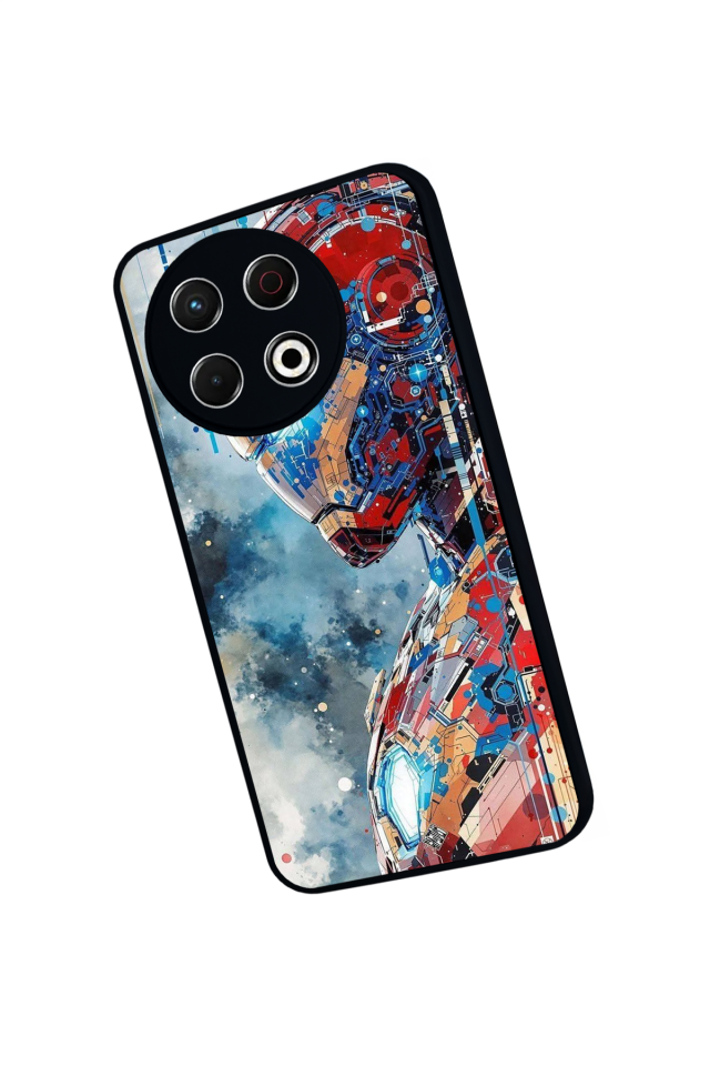 Tecno Spark 30 Pro Uyumlu Iron Man ( Demir Adam ) Tasarımlı Glossy Premium Kılıf