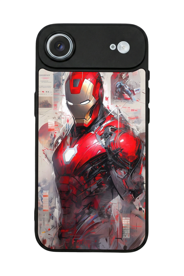 iPhone 17 Air Uyumlu Iron Man ( Demir Adam ) Tasarımlı Glossy Premium Kılıf