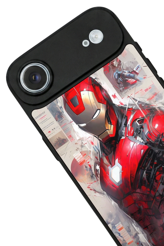 iPhone 17 Air Uyumlu Iron Man ( Demir Adam ) Tasarımlı Glossy Premium Kılıf