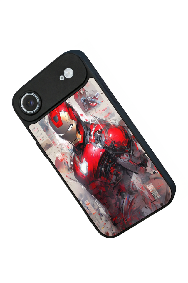 iPhone 17 Air Uyumlu Iron Man ( Demir Adam ) Tasarımlı Glossy Premium Kılıf