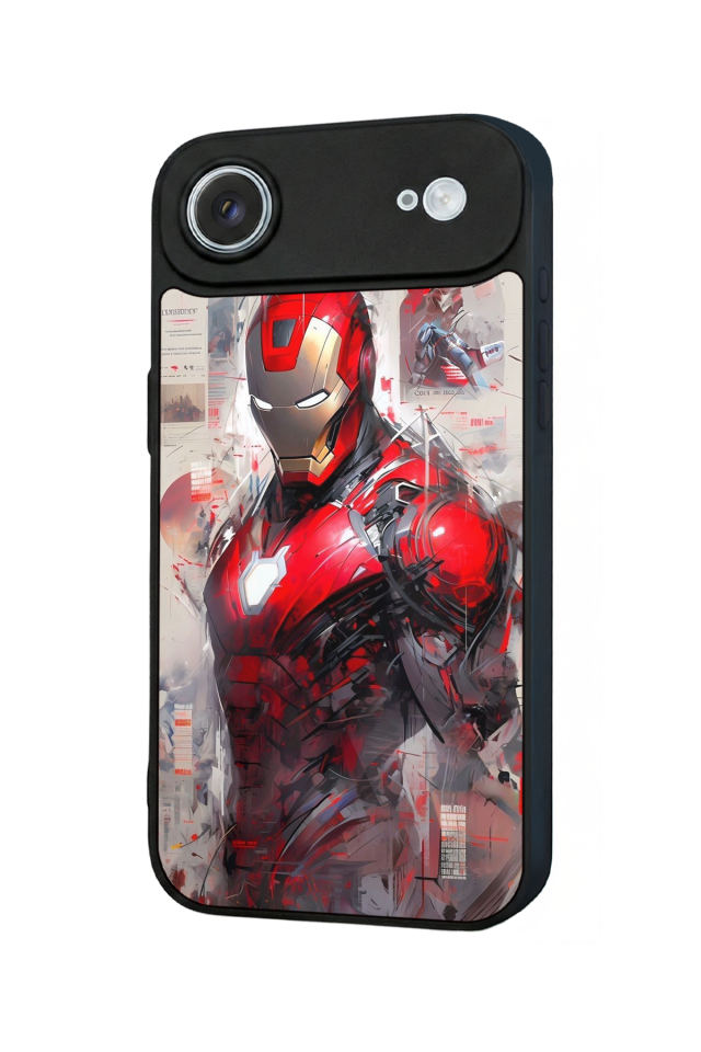iPhone 17 Air Uyumlu Iron Man ( Demir Adam ) Tasarımlı Glossy Premium Kılıf