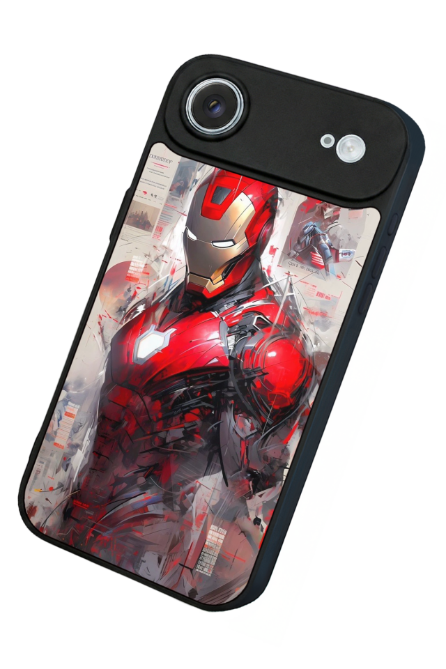 iPhone 17 Air Uyumlu Iron Man ( Demir Adam ) Tasarımlı Glossy Premium Kılıf