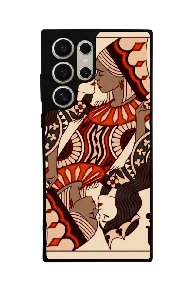 Samsung Galaxy S22 Ultra Uyumlu Kalp Love Tasarımlı Glossy Premium Kılıf