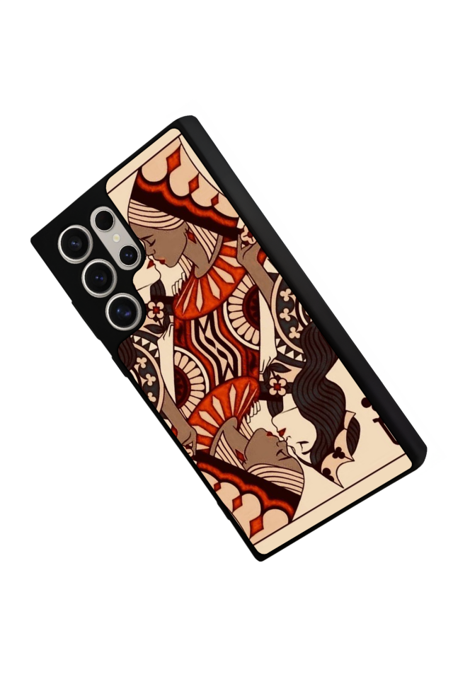 Samsung Galaxy S22 Ultra Uyumlu Kalp Love Tasarımlı Glossy Premium Kılıf