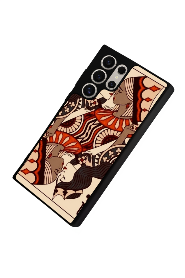 Samsung Galaxy S22 Ultra Uyumlu Kalp Love Tasarımlı Glossy Premium Kılıf